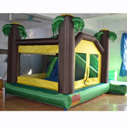 palm tree jungle inflatable bouncer